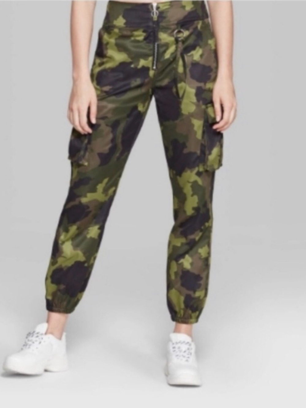wild fable Olive Green Camo Cargo Joggers